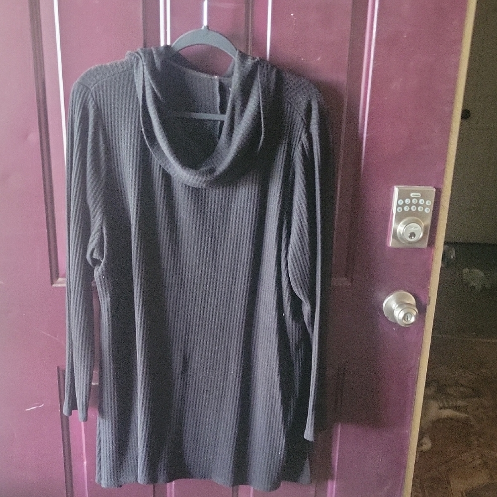 Lane Bryant Black Cowl Neck Sweater